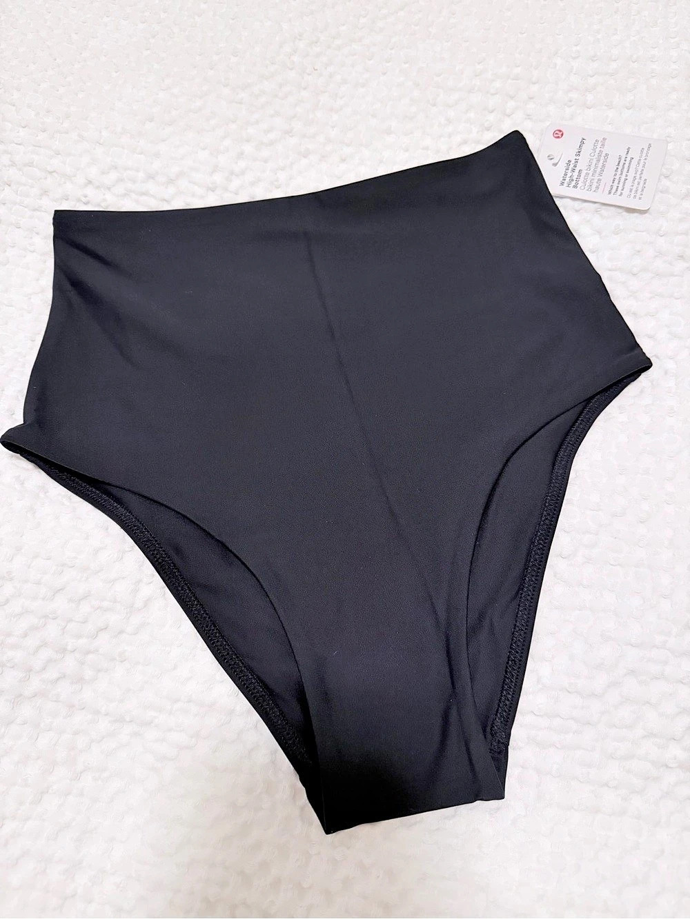 Lululemon Waterside HW Skimpy Bottom High Waist Bikini Black Size 2 NWT